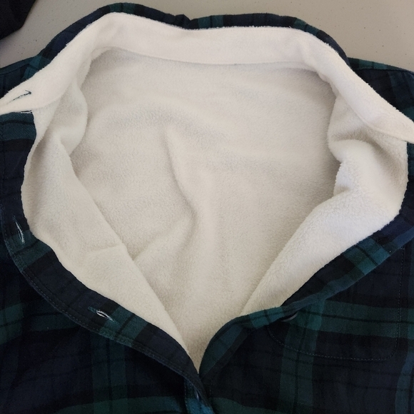 Women's LLBean Lined Flannel Shirt - Picture 4 of 6